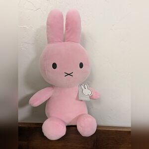 14 inches tall MIFFY pink plush stuffed toy NEW with tags